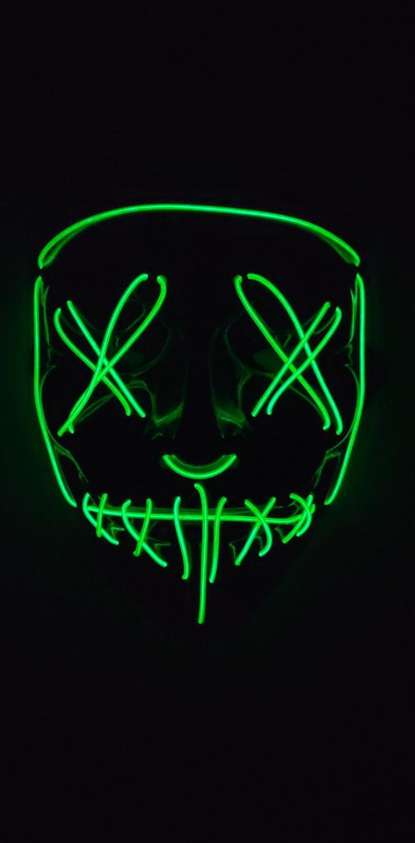 Green Purge Mask oleh FishTheStick - di ZEDGEâ, Neon Purge wallpaper ponsel HD